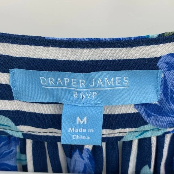 NWT Draper James RSVP V-Neck Smocked Sleeve Dress Women’s Size Medium - Picture 5 of 6